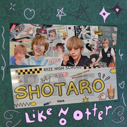 RIIZE Paper Slogan Banner
