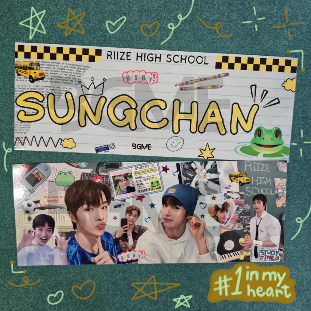 RIIZE Paper Slogan Banner