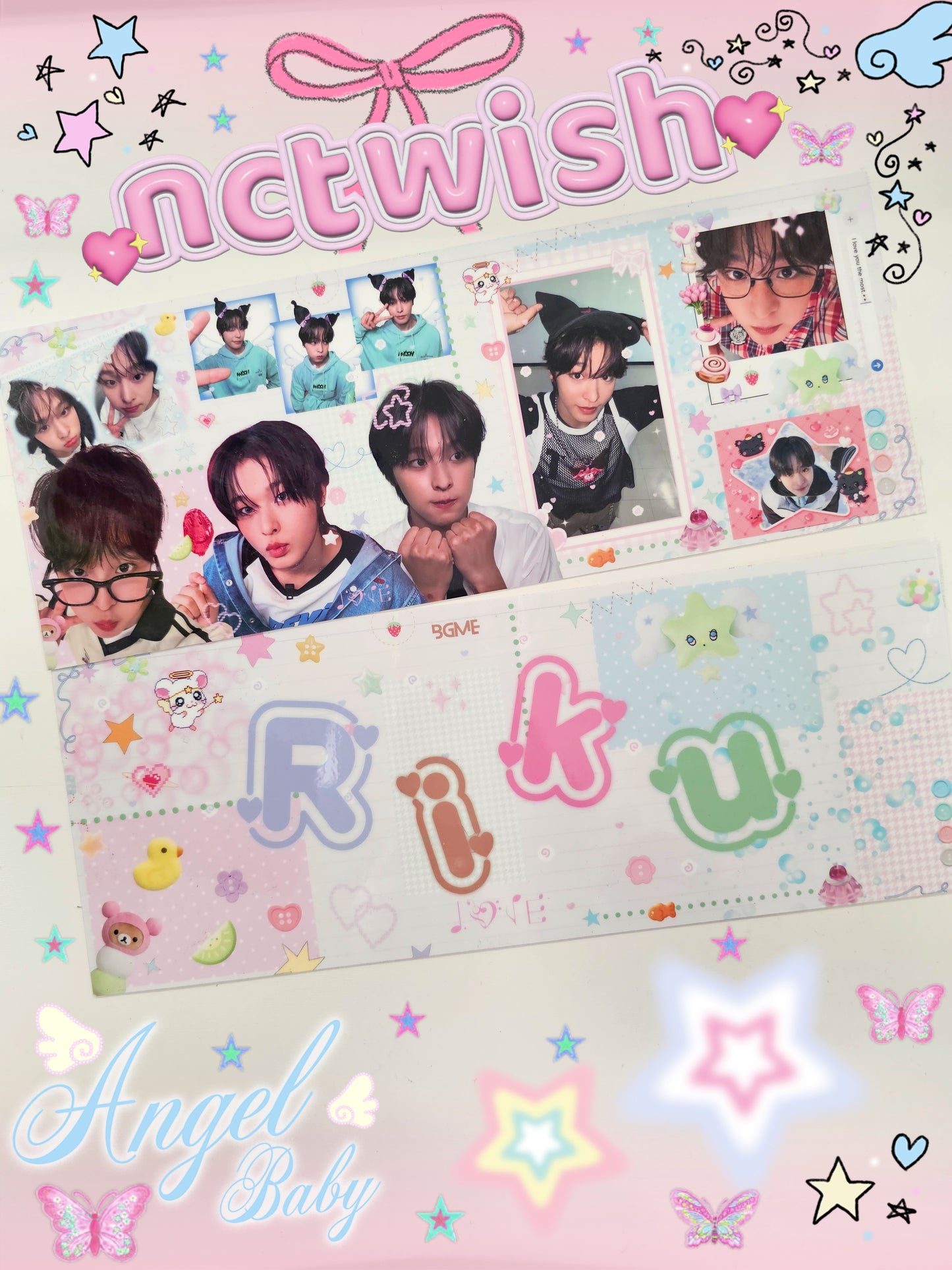 NCT Wish Paper Slogan Banner