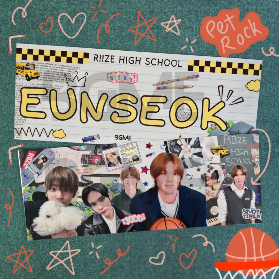 RIIZE Paper Slogan Banner
