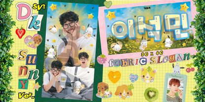 Seventeen Fabric Slogan