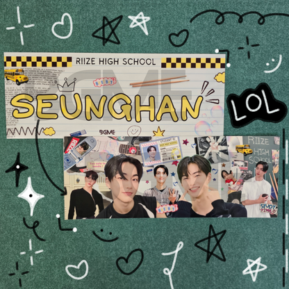 RIIZE Paper Slogan Banner