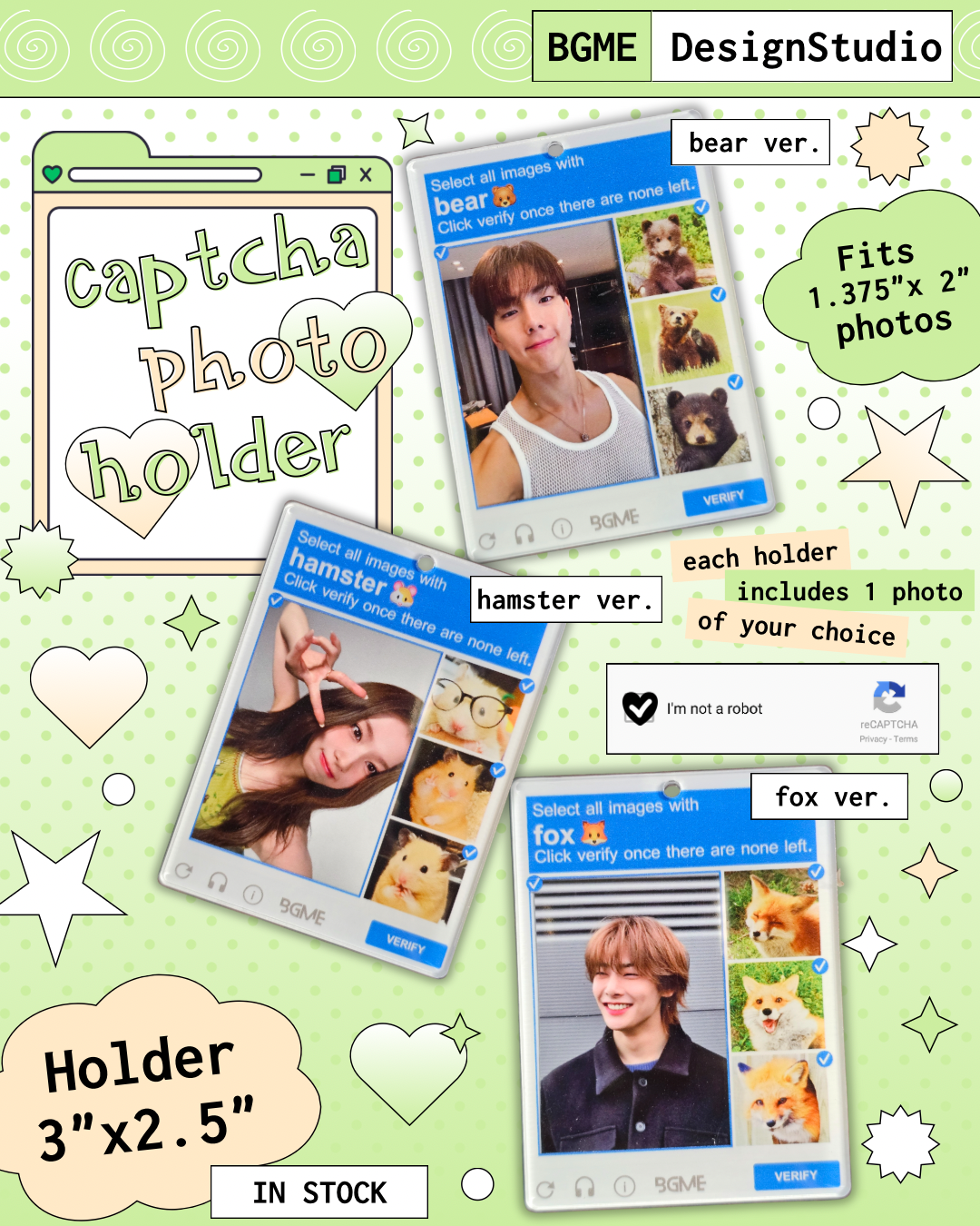 Captcha Photo Keychain
