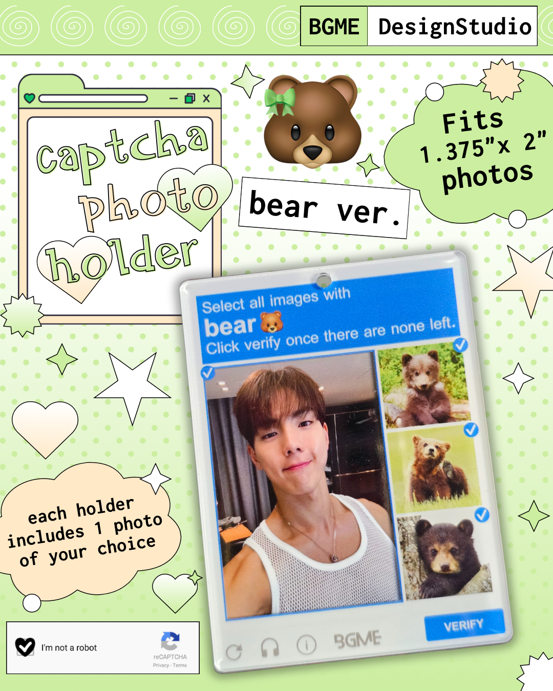 Captcha Photo Keychain