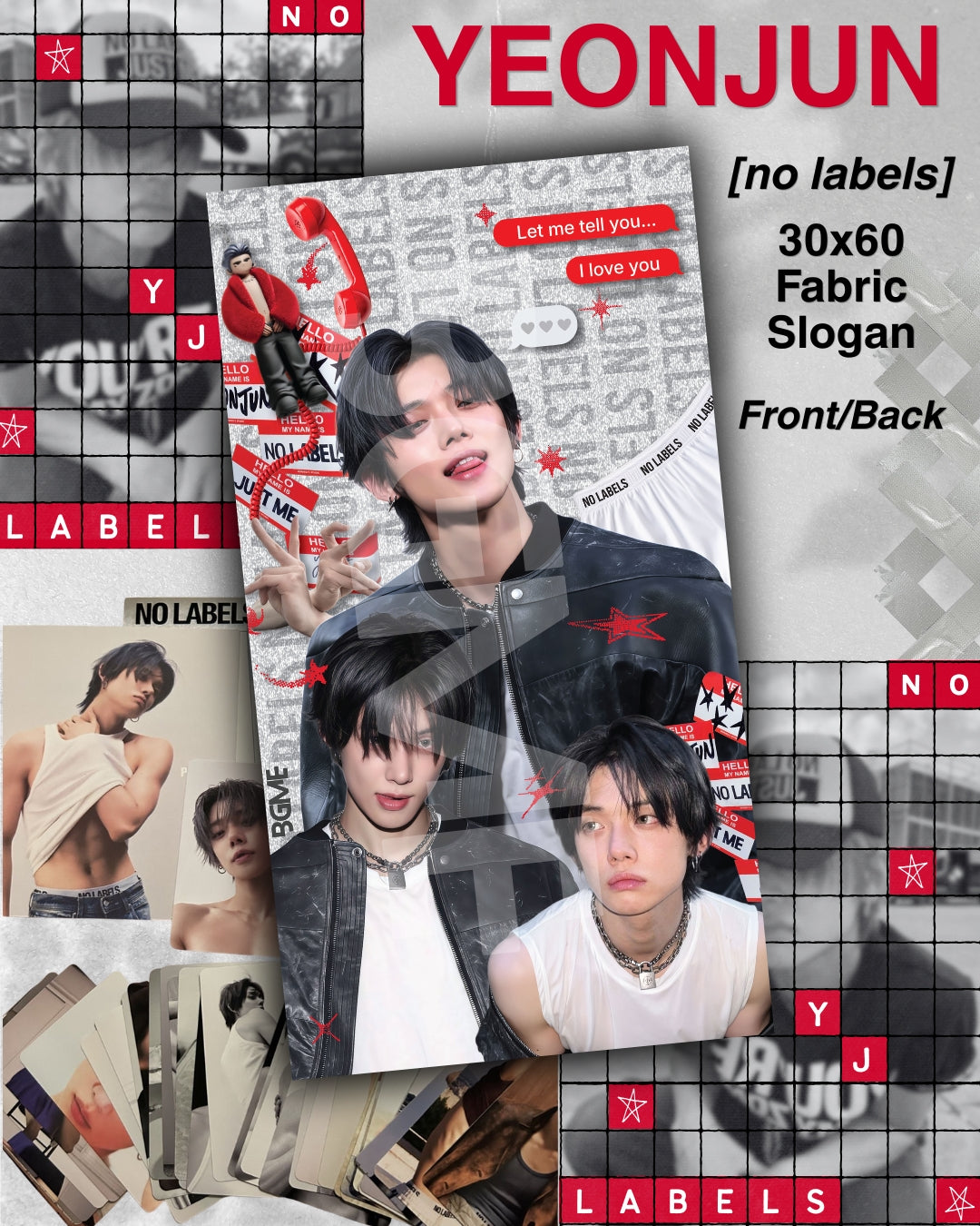 YEONJUN Fabric Slogan