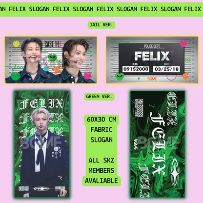 Stray Kids Fabric Slogan