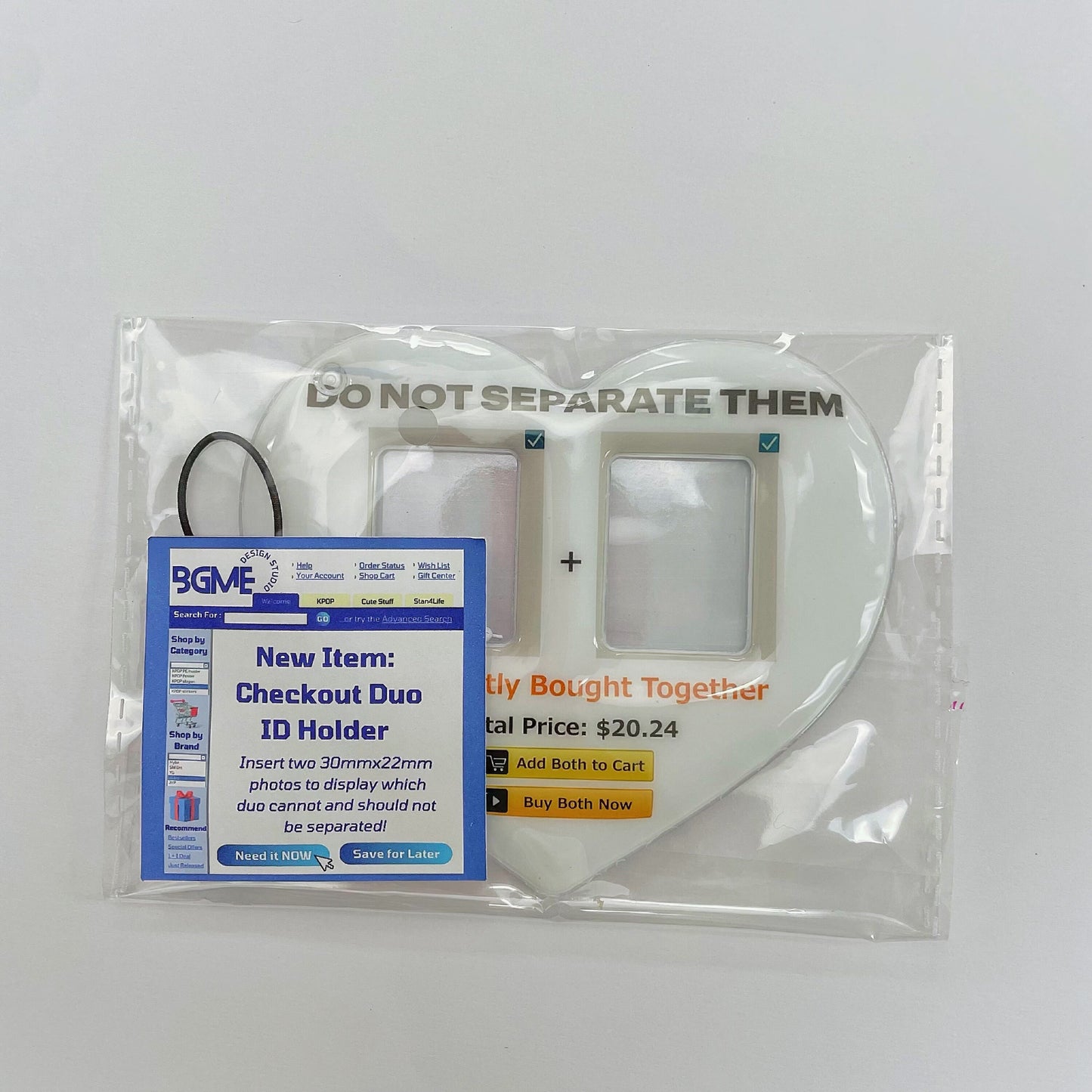 Checkout Duo Kpop ID Photocard Holder