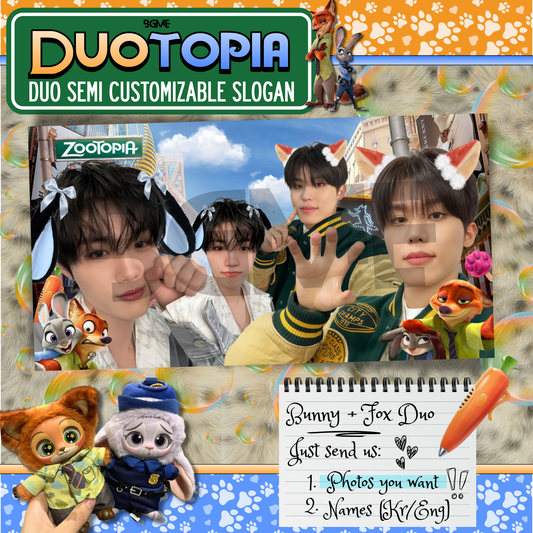 Duotopia Fabric Slogan